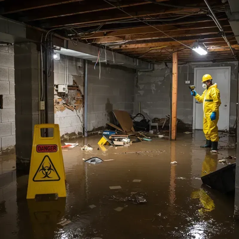 Flooded Basement Electrical Hazard in Middleburgh, NY Property